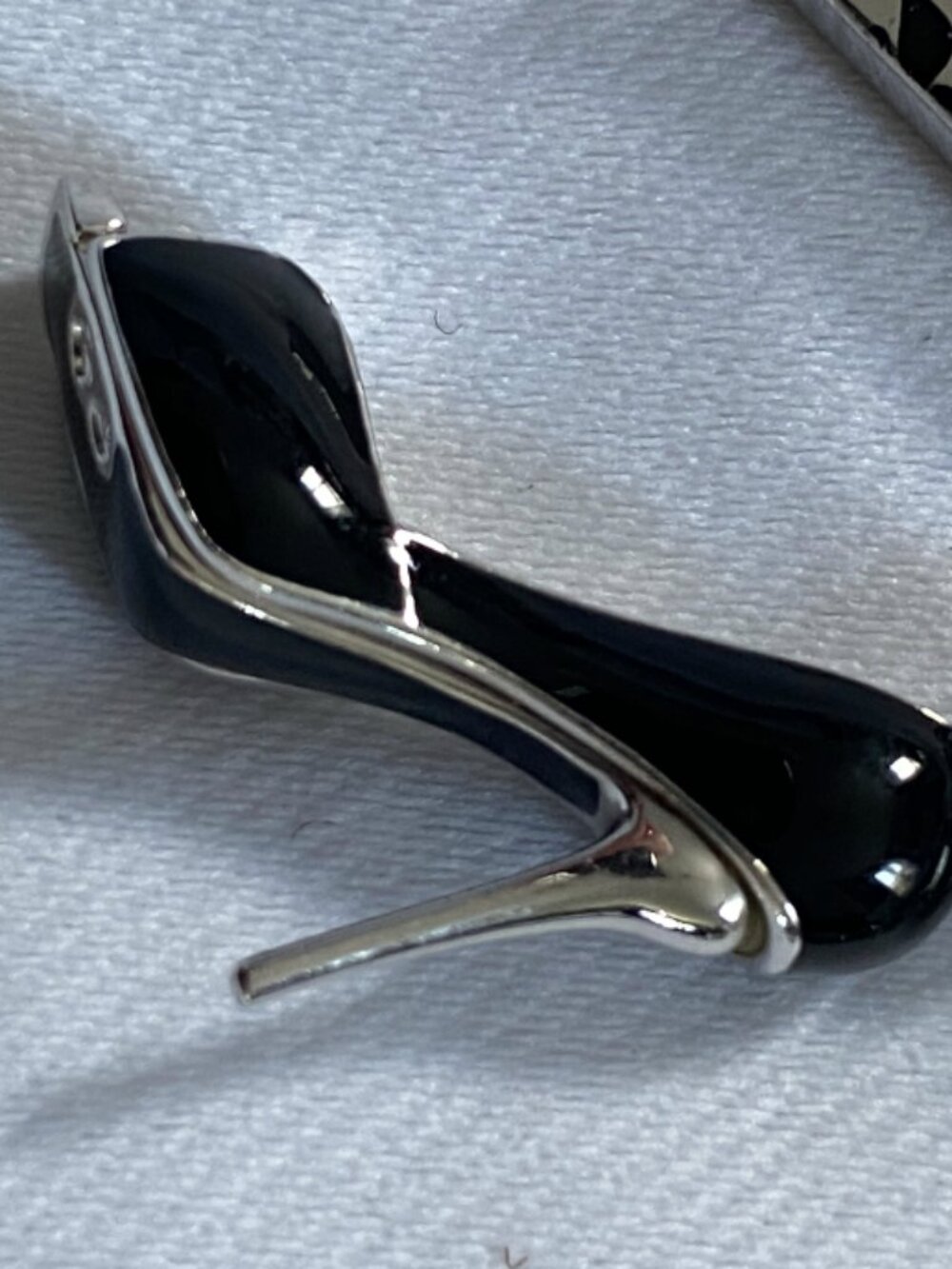 Swarovski Black High Heel Stiletto Charm